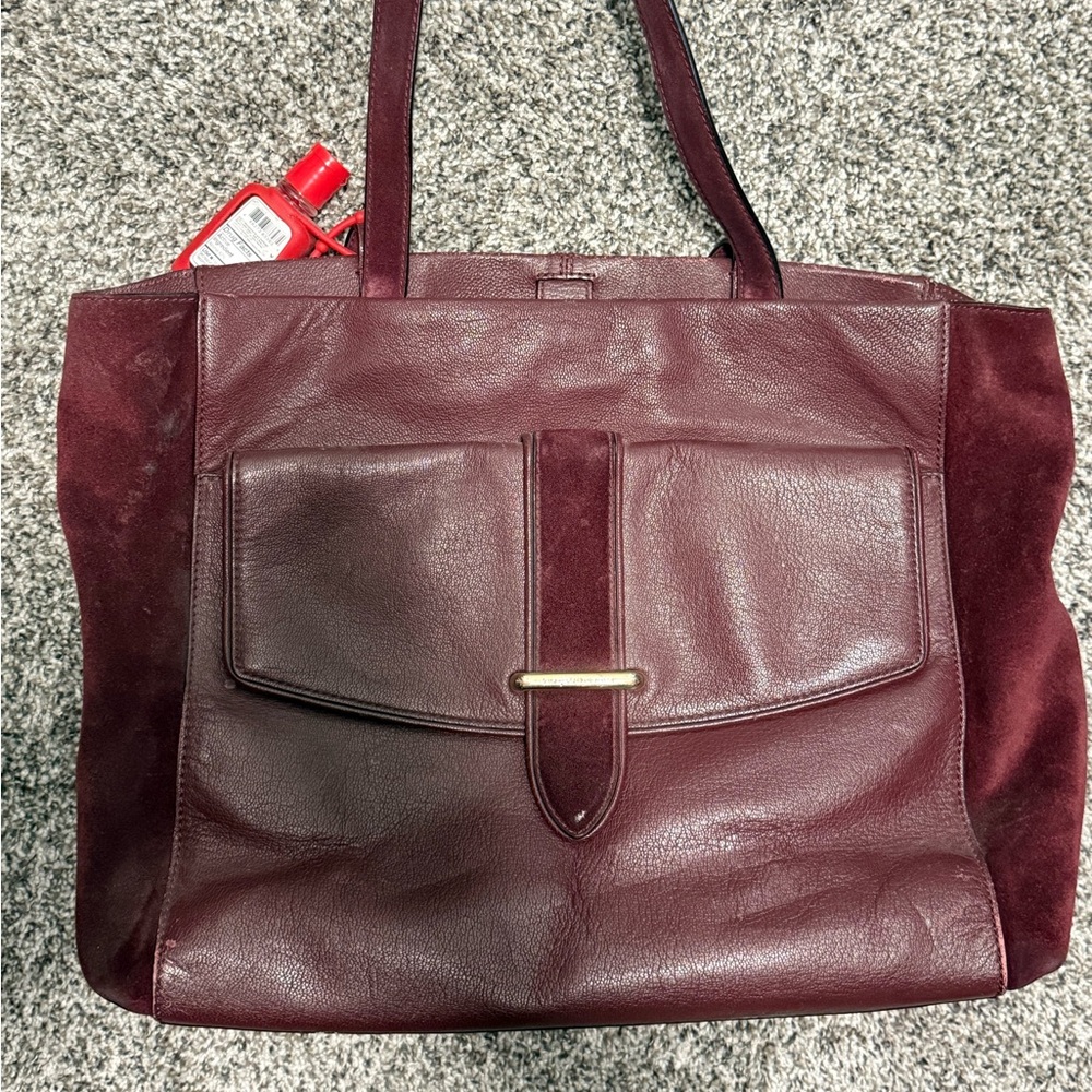 Kate Spade Deep Burgundy Leather Tote